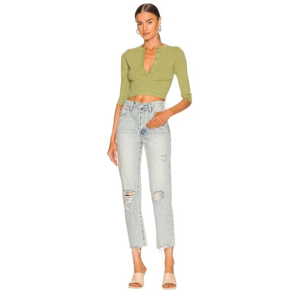 Pistola Charlie High Rise Straight Jeans in Hysteria Distressed 26 Womens denim - Picture 1 of 16
